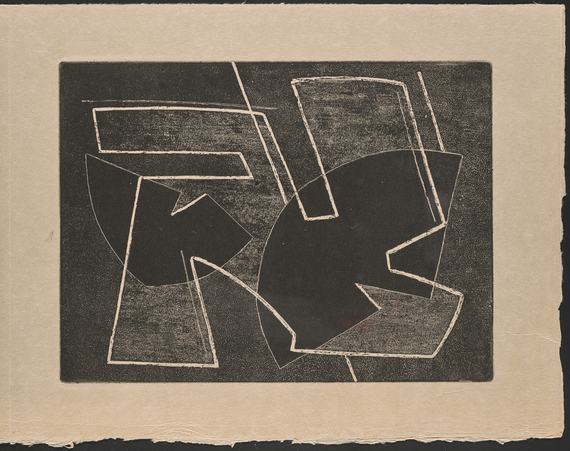 Alberto Magnelli. Plate (folio 26) from Hommage à Roger Lacourière. 1968