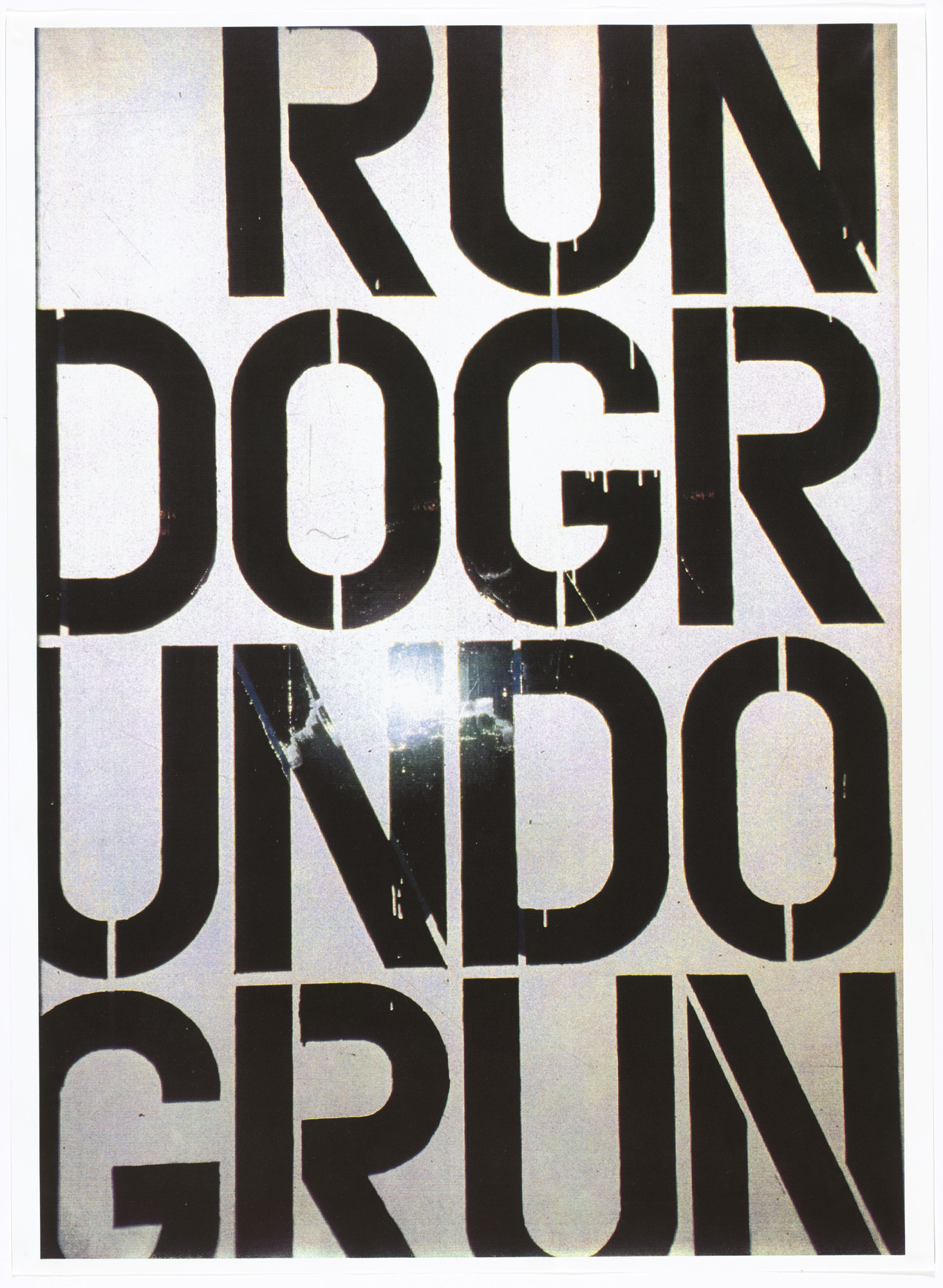 Christopher Wool. Untitled from an untitled portfolio