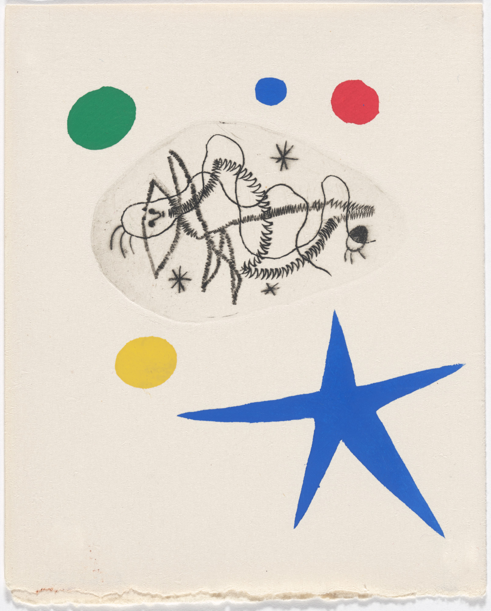 Joan Miró. Frontispiece from Le Désespéranto (Desesperanto): Volume III from L'Antitête (The Anti-Head)