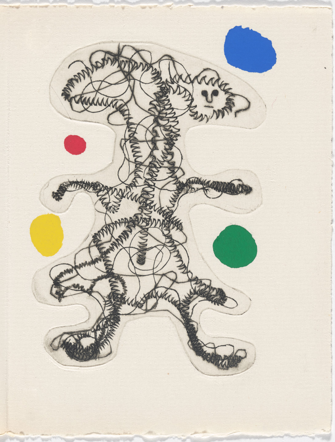 Joan Miró. Plate (page 71) from Le Désespéranto (Desesperanto): Volume III from L'Antitête (The Anti-Head). 1947–49, published 1949