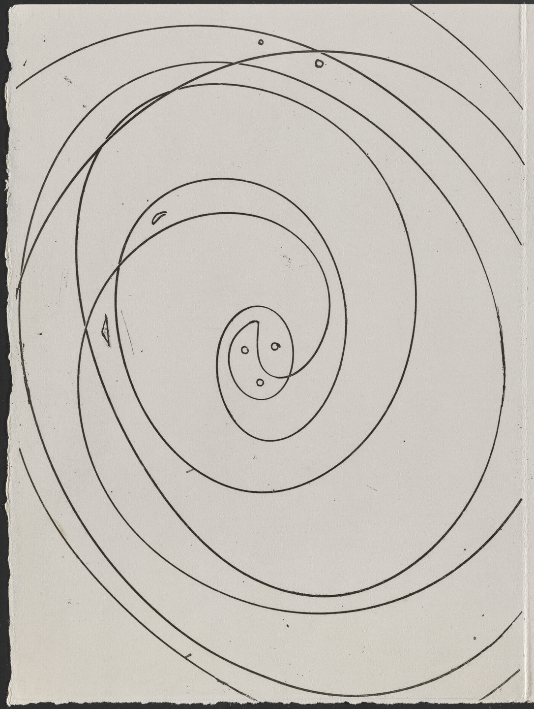 Max Ernst. Frontispiece from Galapagos: Les Iles du bout du monde. 1955