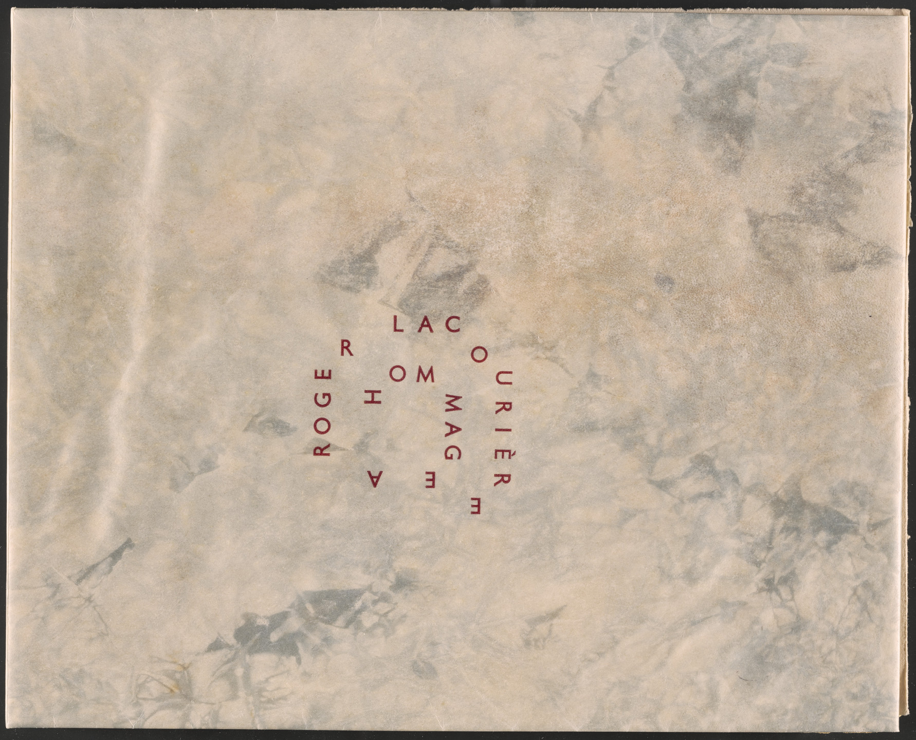 André Beaudin, Camille Bryen, André Derain, André Dunoyer de Segonzac, Max Ernst, Alberto Giacometti, Alberto Magnelli, Louis Marcoussis, André Masson, Joan Miró, Jules Pascin, Pablo Picasso, Léopold Survage, Various Artists. Hommage à Roger Lacourière. 1968