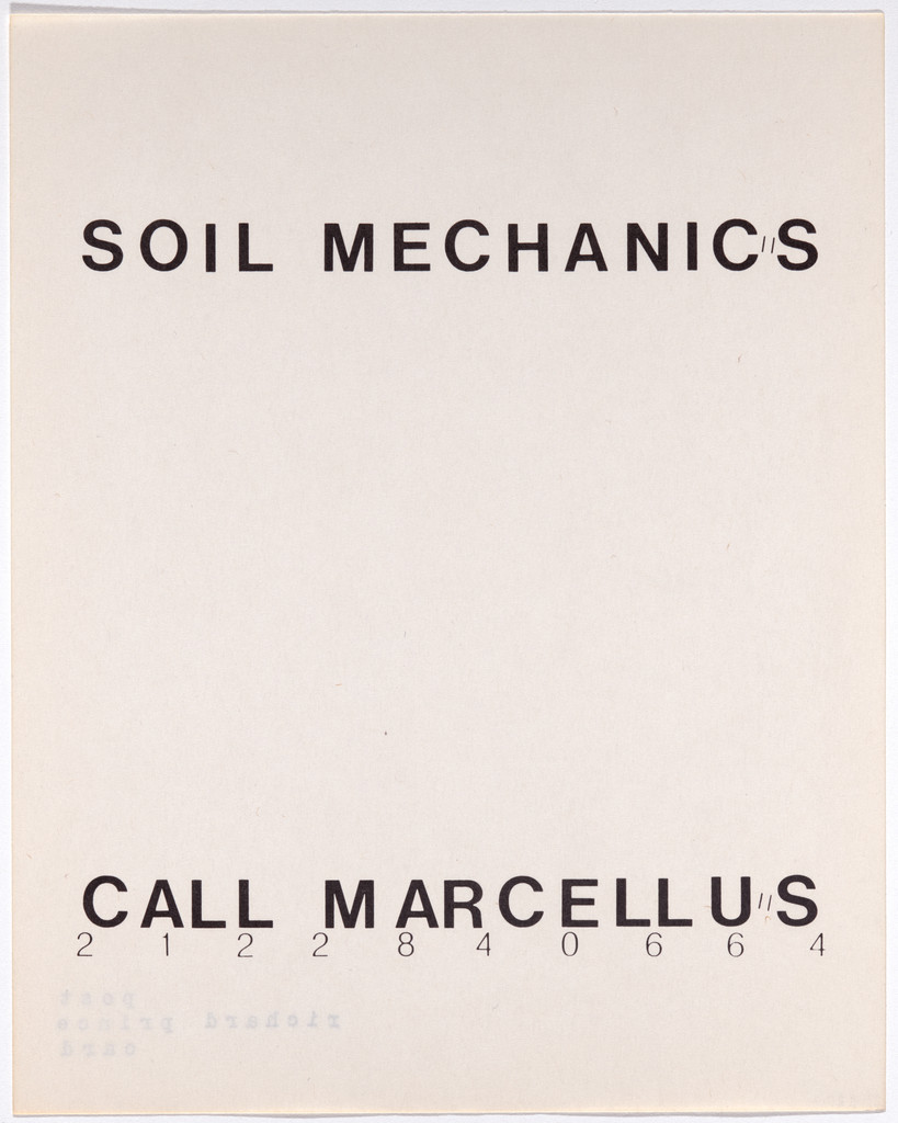 Soil Mechanics, Richard Prince, c. 1978