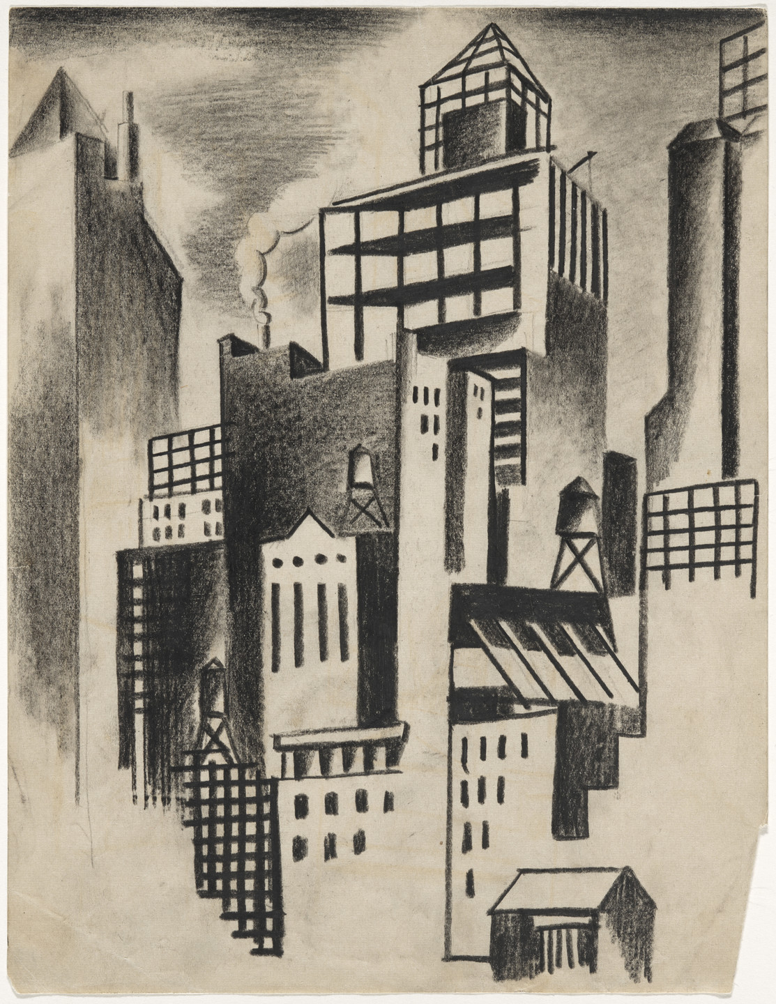 Jan Matulka. Cityscape. (c. 1925)