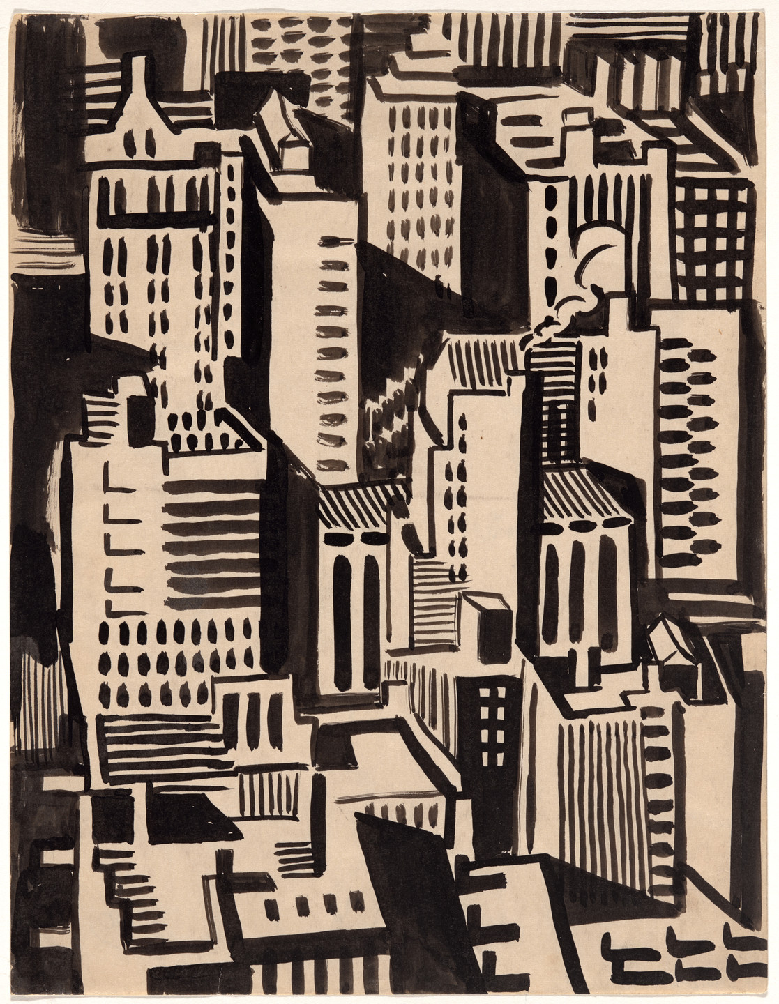 Jan Matulka. Cityscape. (c. 1925)