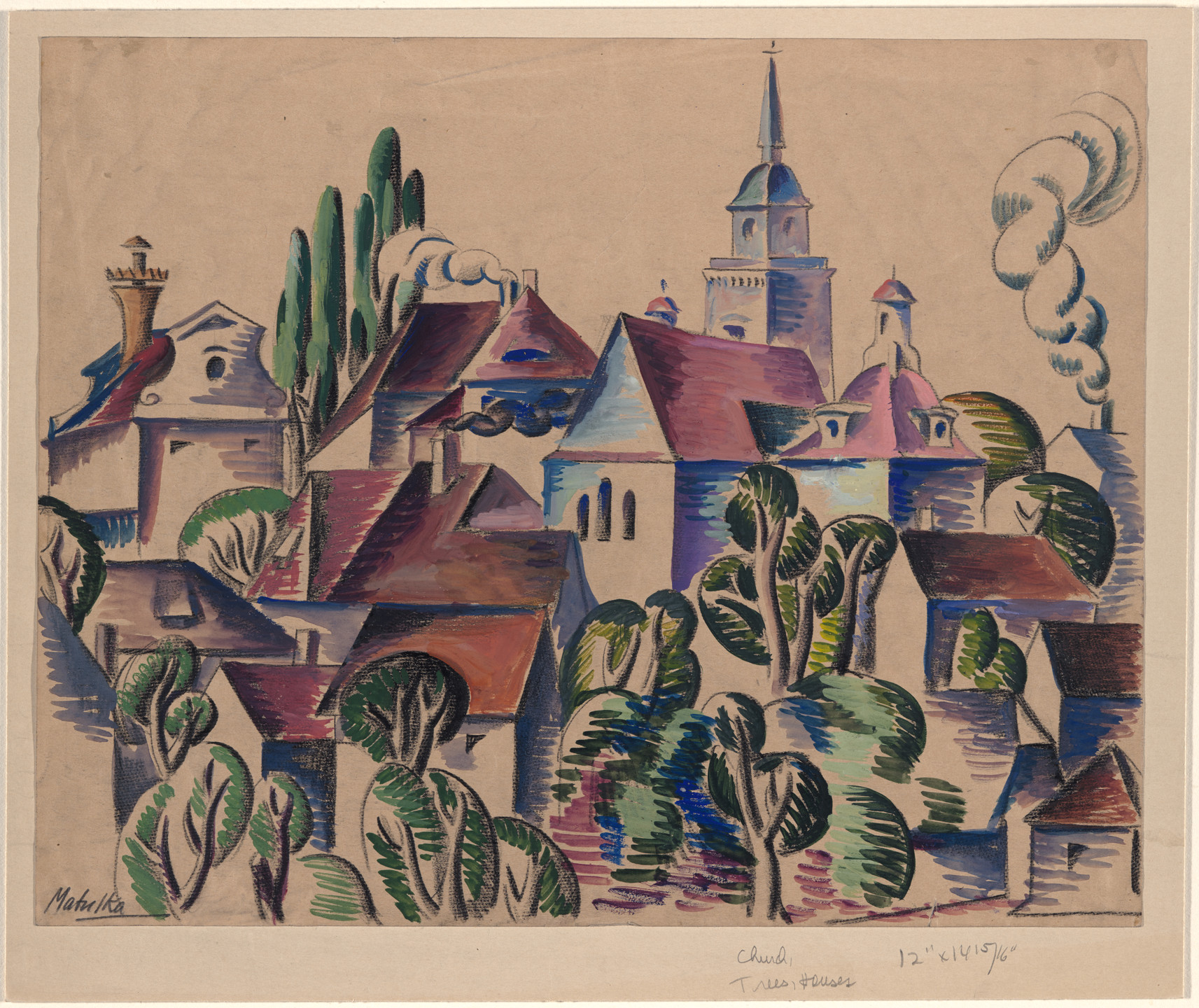 Jan Matulka. Prague. c. 1921
