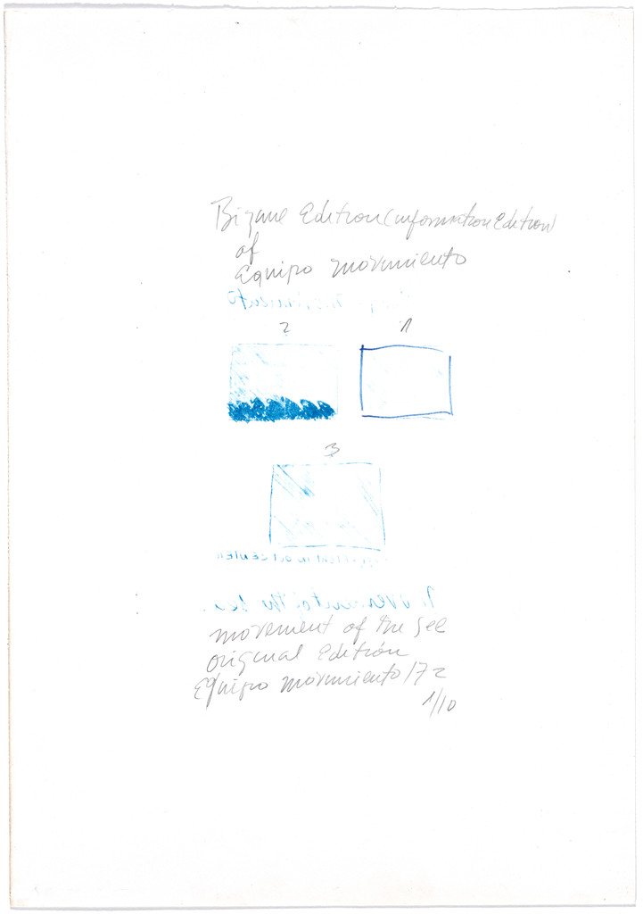 Bizarre Edition (Information Edition) of Equipo Movimiento - Movement of the See, Original Edition