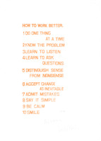 Peter Fischli, David Weiss. How to Work Better. 1991 | MoMA