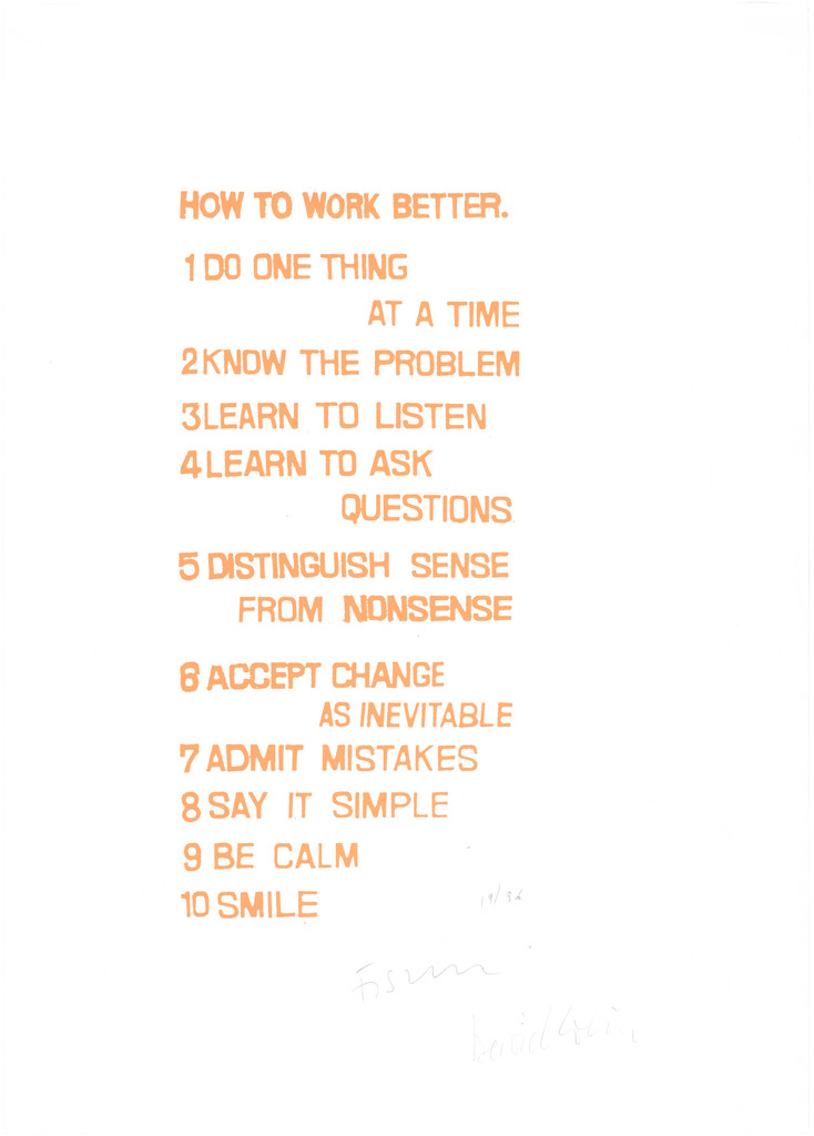 How to Work Better