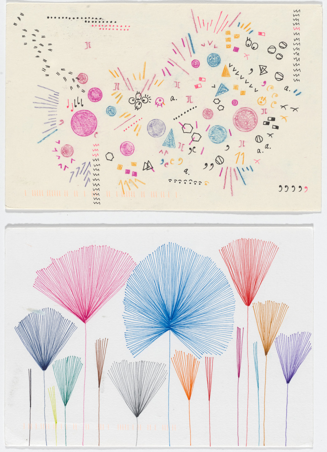 Giorgia Lupi, Stefanie Posavec. Dear Data: Week 14 (Abstract Productivity / A Week of Schedules). 2014