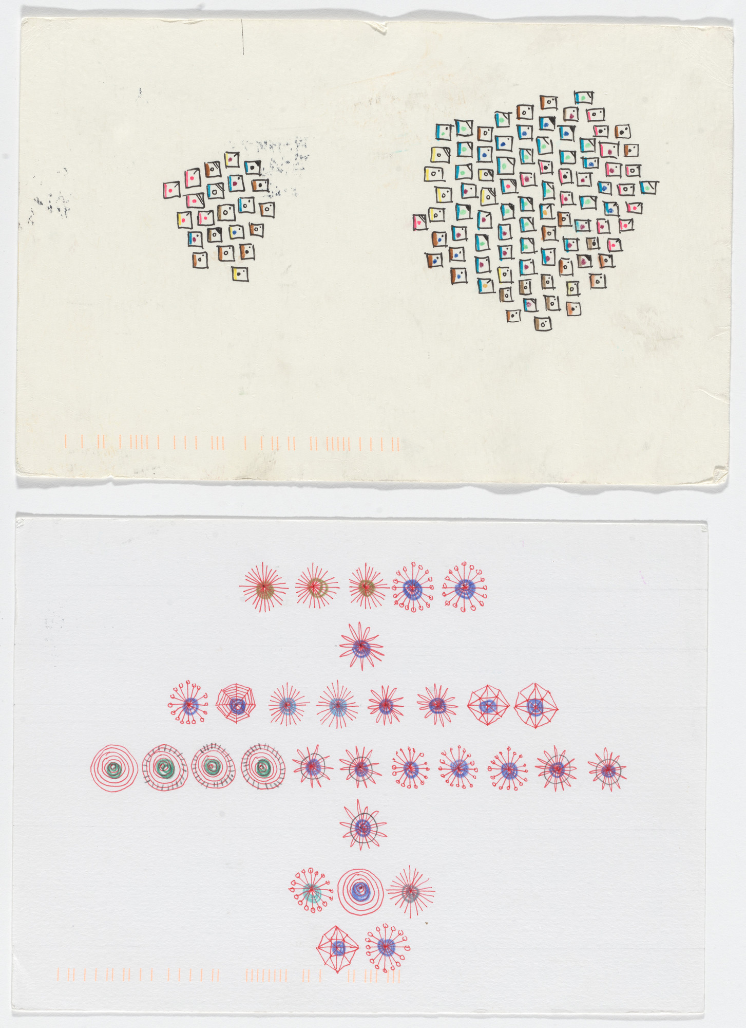 Giorgia Lupi, Stefanie Posavec. Dear Data: Week 15 (Compliments /  A Week of Compliments)