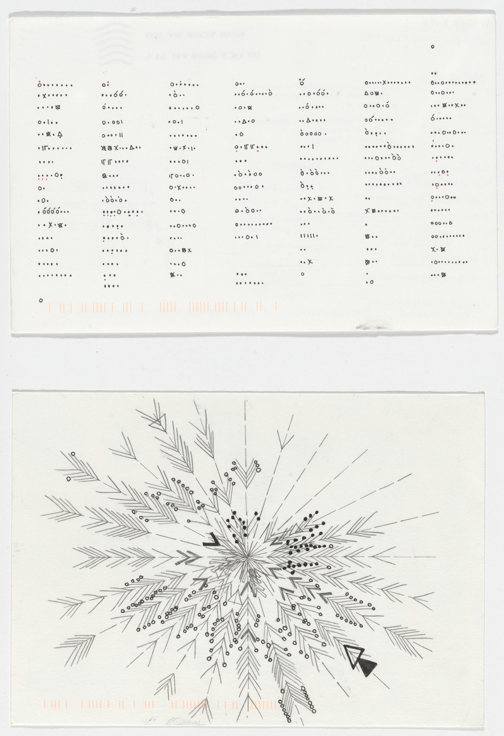 Giorgia Lupi, Stefanie Posavec. Dear Data: Week 1 (What&#39;s the Time / A Week of Clocks). 2014