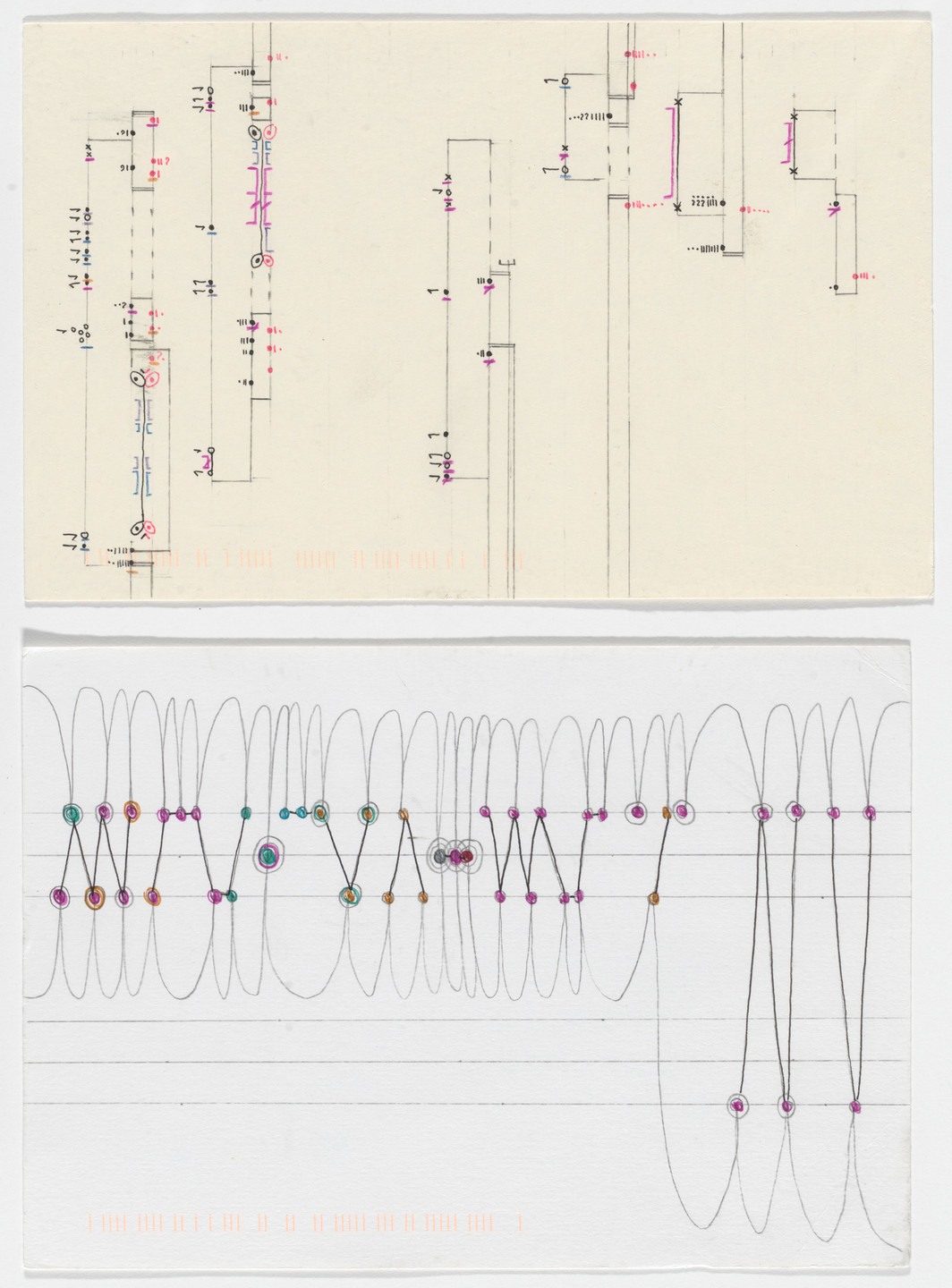 Giorgia Lupi, Stefanie Posavec. Dear Data: Week 9 (Data Pals / A Week of Interaction: NYC). 2014