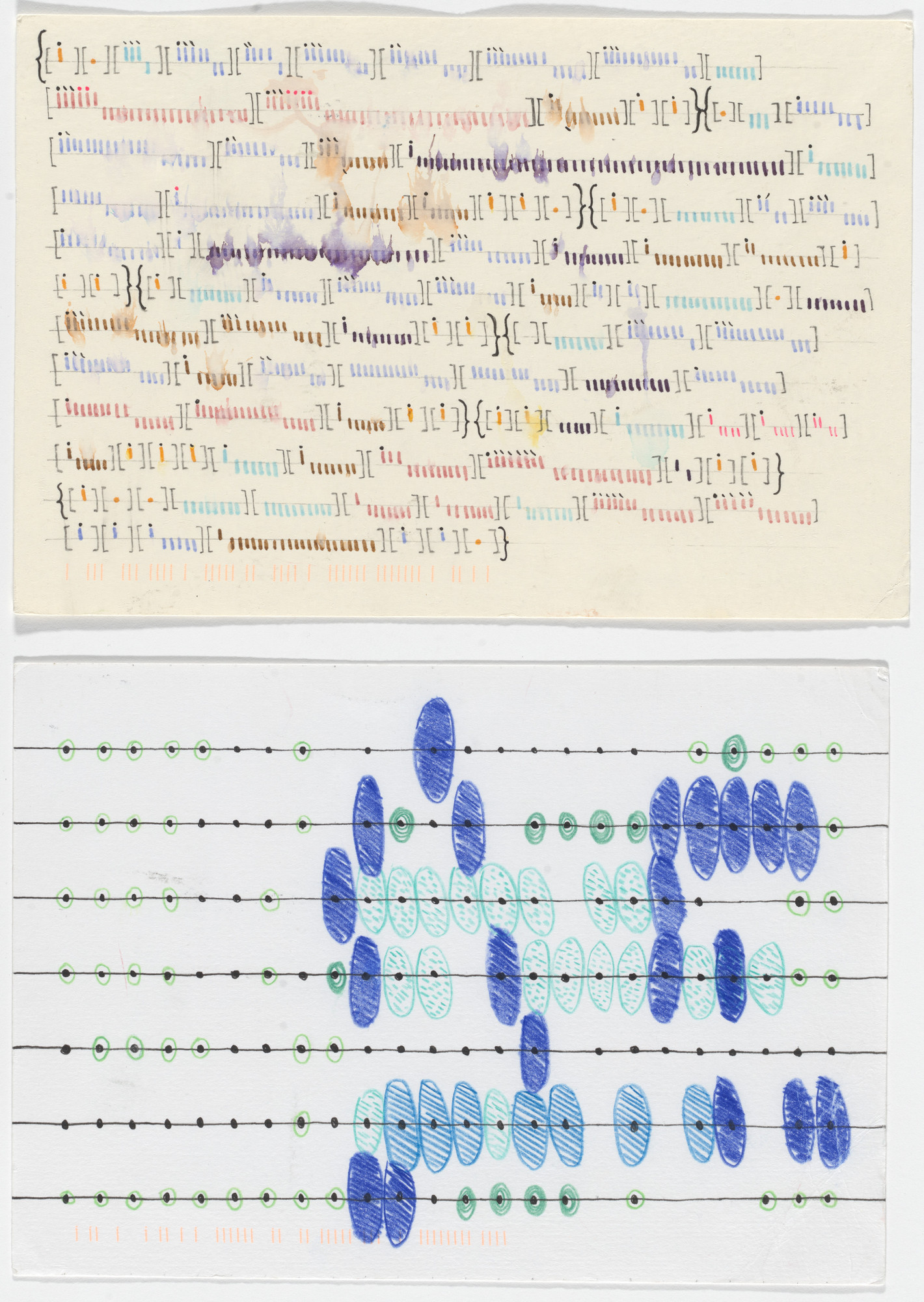 Giorgia Lupi, Stefanie Posavec. Dear Data: Week 12 (How Many People / A Week of People)
