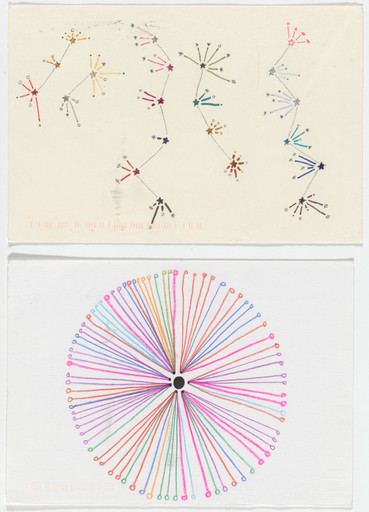 Giorgia Lupi, Stefanie Posavec. Dear Data: Week 13 (I wish I... / A Week of Desires). 2014