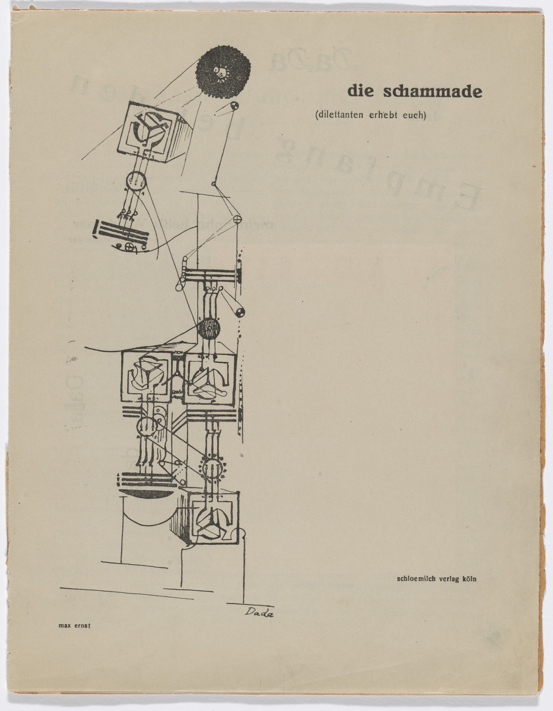 Max Ernst. Die Schammade. 1920