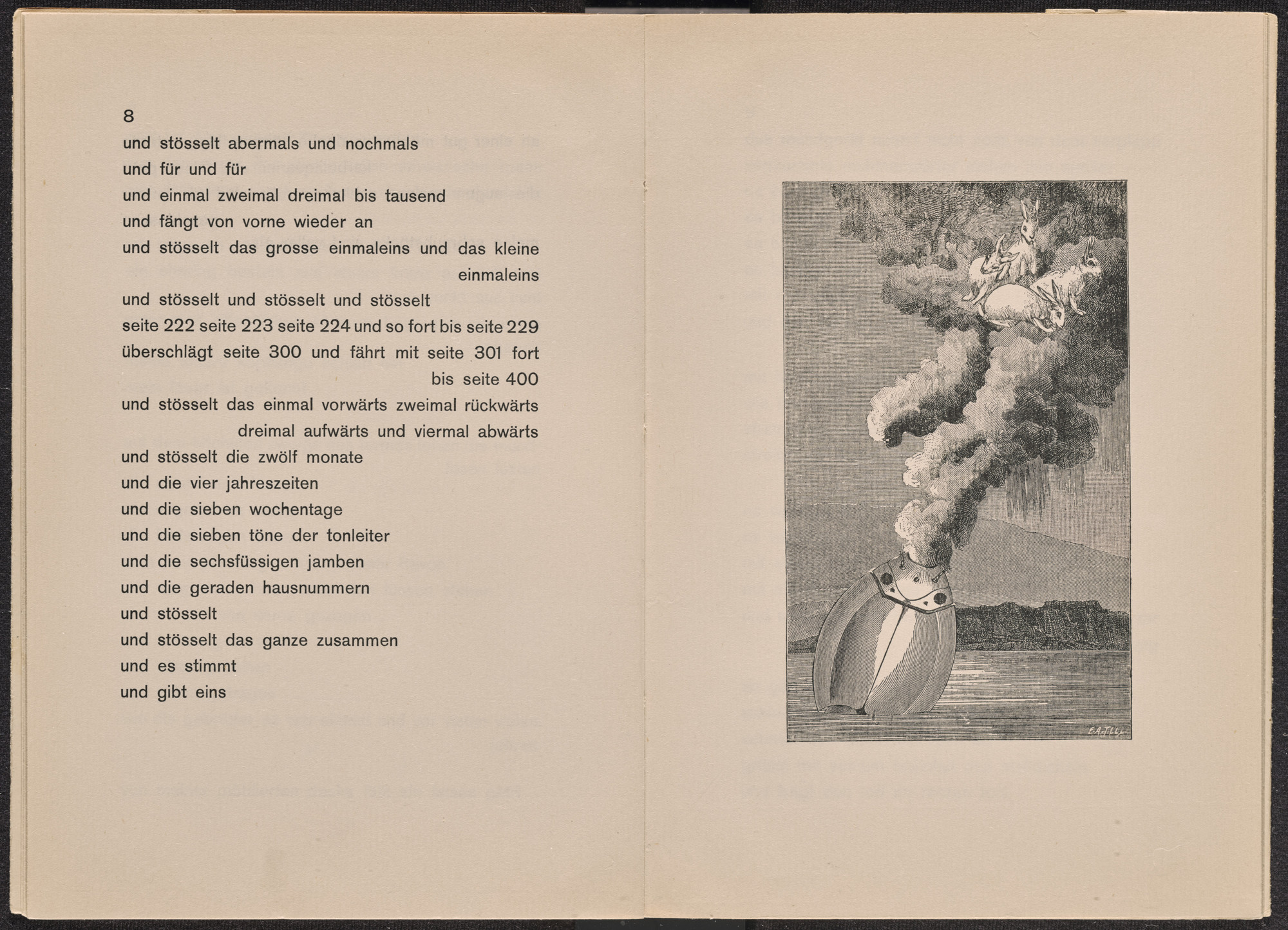 Max Ernst. Poems: Do You Know, Do You Black/Poems: Do You White, Do You Black (Gedichte: Weisst du schwarzt du)