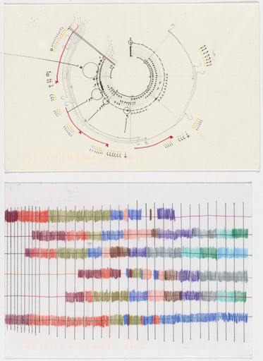 Giorgia Lupi, Stefanie Posavec. Dear Data: Week 22 (My Past / A Week of My Past Selves). 2015