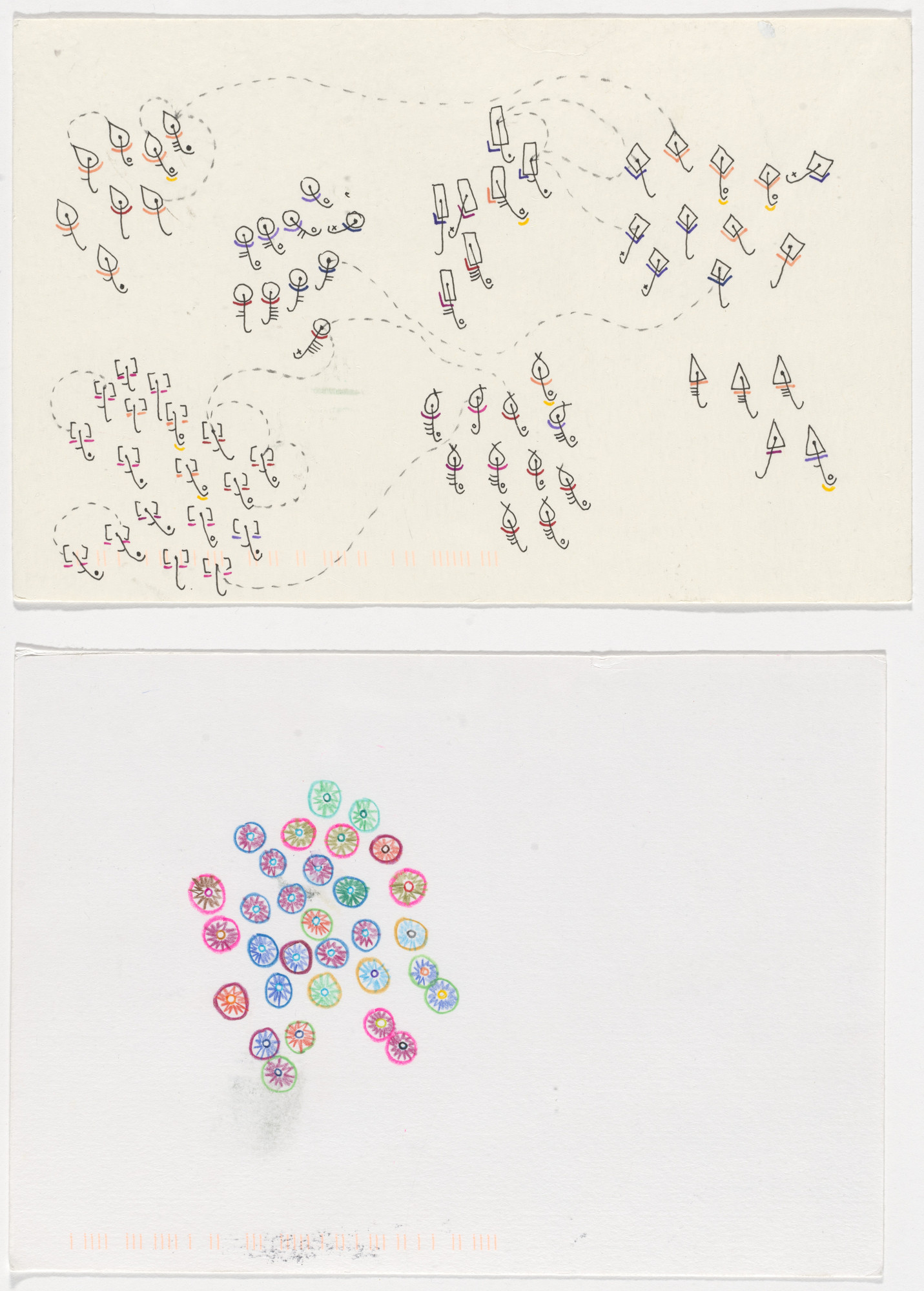 Giorgia Lupi, Stefanie Posavec. Dear Data: Week 23 (Be Nice[r] / A Week of Being Nice)