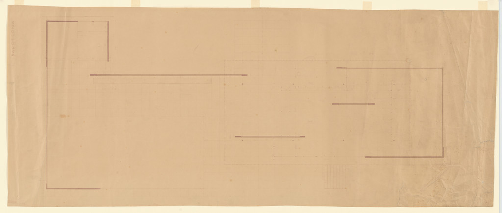German Pavilion, International Exposition, Barcelona, Spain (Floor plan)