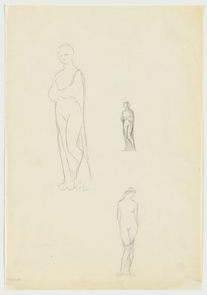 Resor House Project, Jackson Hole, Wyoming, (Sketches for a sculpture)