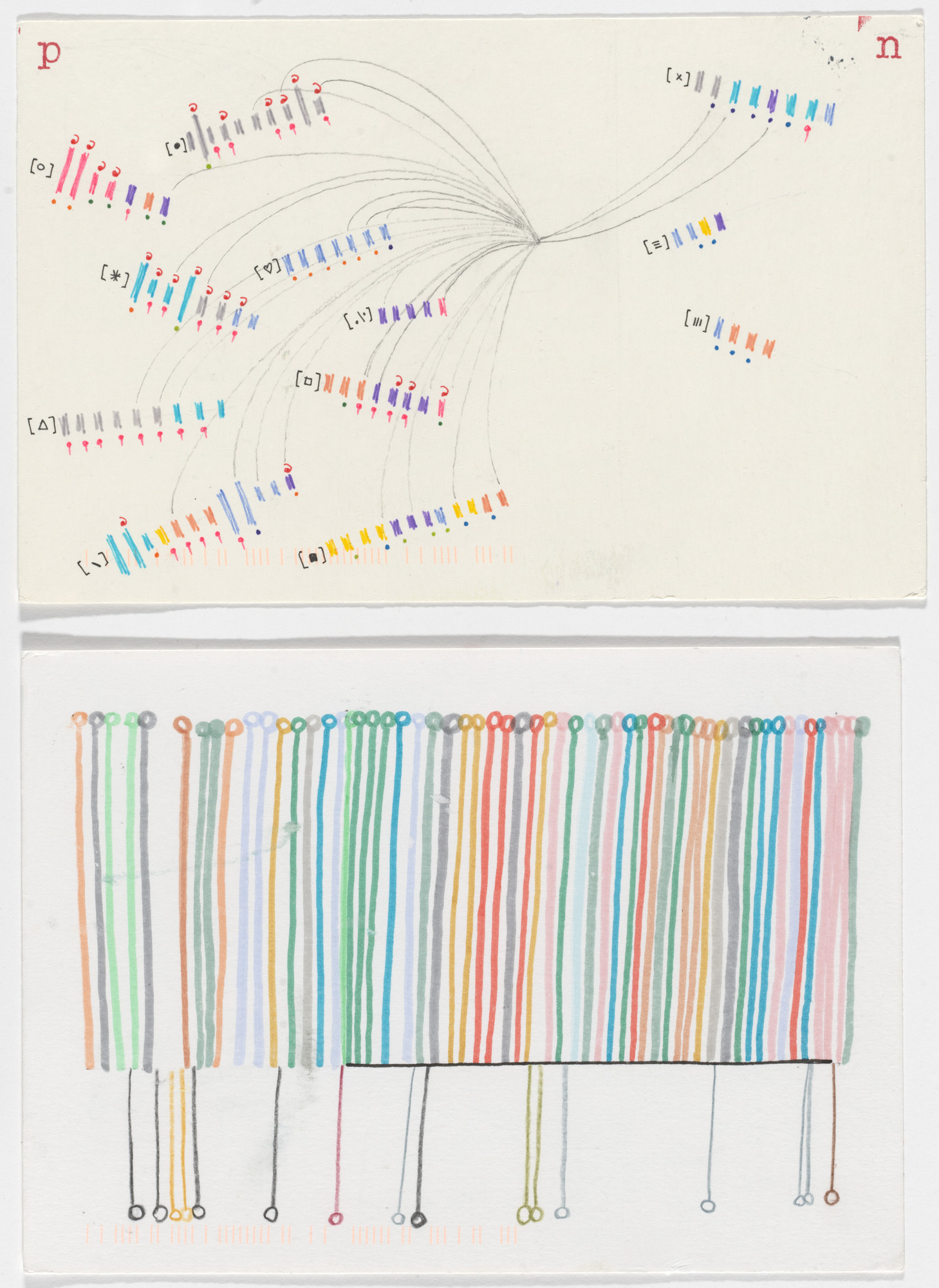 Giorgia Lupi, Stefanie Posavec. Dear Data: Week 29 (My Boyfriend / A Week of My Husband)