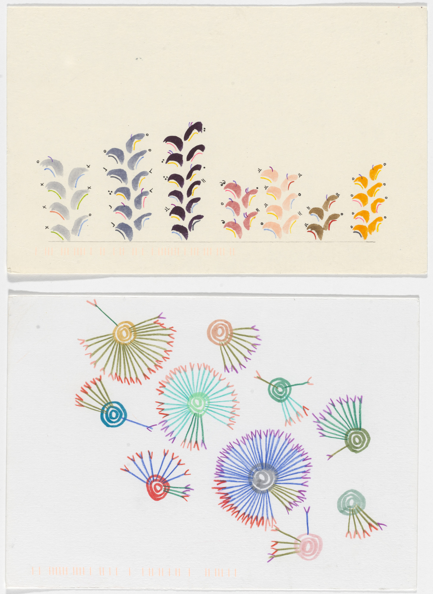 Giorgia Lupi, Stefanie Posavec. Dear Data: Week 31 (Positive Feelings / A Week of Positive Thoughts)