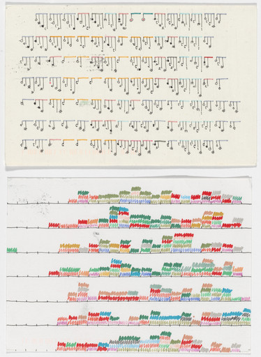 Giorgia Lupi, Stefanie Posavec. Dear Data: Week 32 (The Sounds I Can Hear / A Week of Sounds). 2015