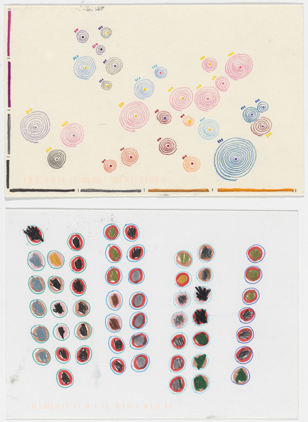 Giorgia Lupi, Stefanie Posavec. Dear Data: Week 33 (Envious / A Week of Envy). 2015