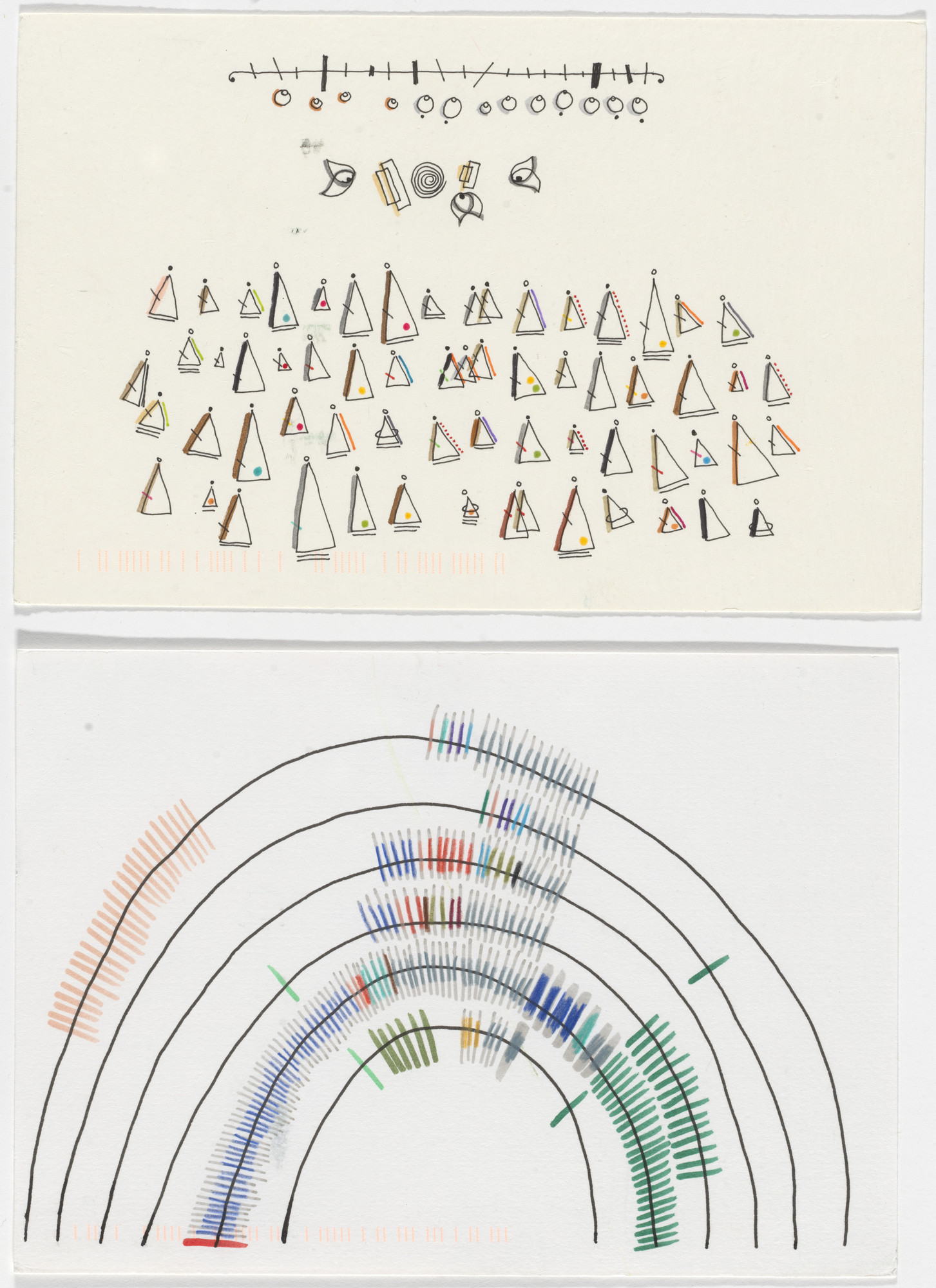 Giorgia Lupi, Stefanie Posavec. Dear Data: Week 34 (Urban Animals / A Week of Urban Wildlife)