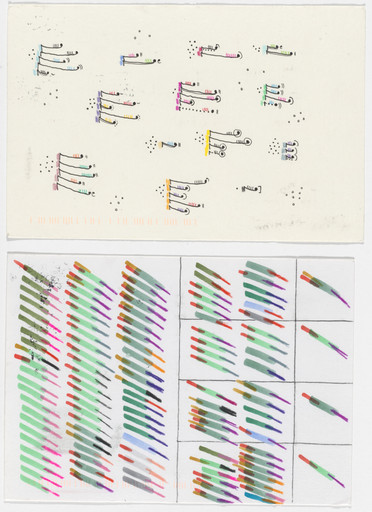 Giorgia Lupi, Stefanie Posavec. Dear Data: Week 37 (Swearing / A Week of Swearing). 2015