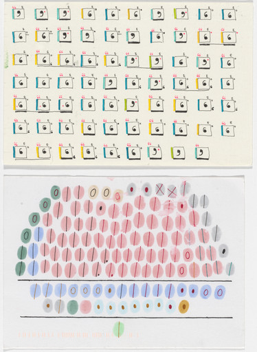 Giorgia Lupi, Stefanie Posavec. Dear Data: Week 40 (New People / A Week of People We Meet). 2015