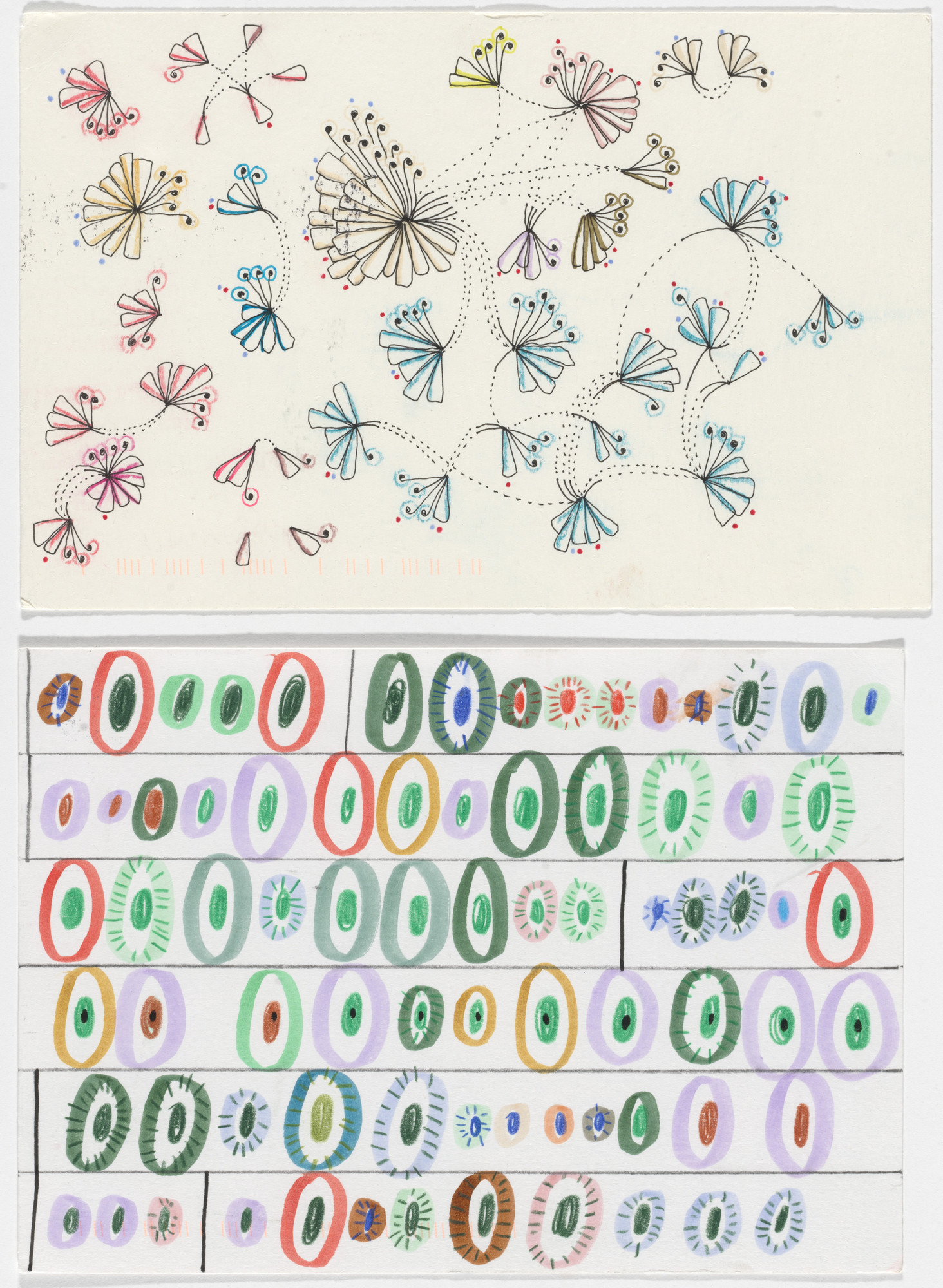 Giorgia Lupi, Stefanie Posavec. Dear Data: Week 42 (Laughters / A