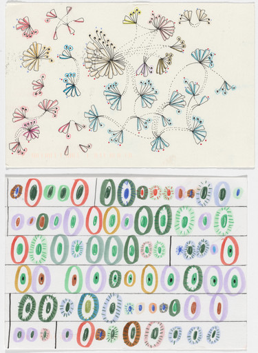 Giorgia Lupi, Stefanie Posavec. Dear Data: Week 42 (Laughters / A Week of Laughter). 2015