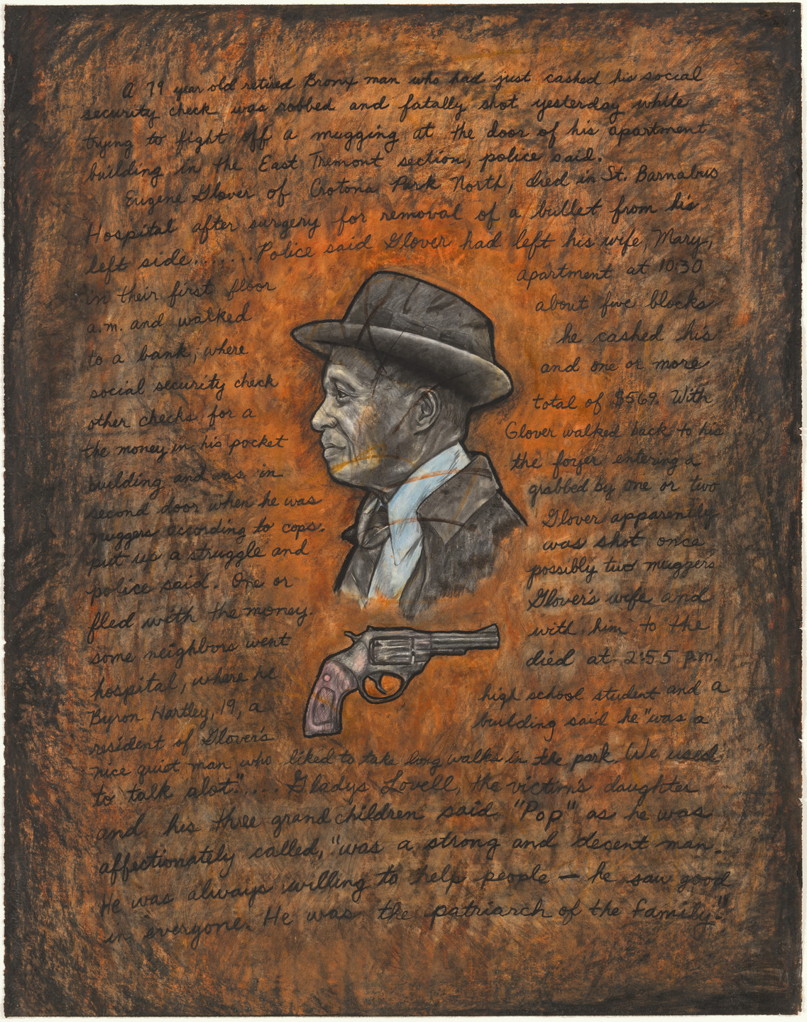 Whitfield Lovell. Pop/Pistol. 1990