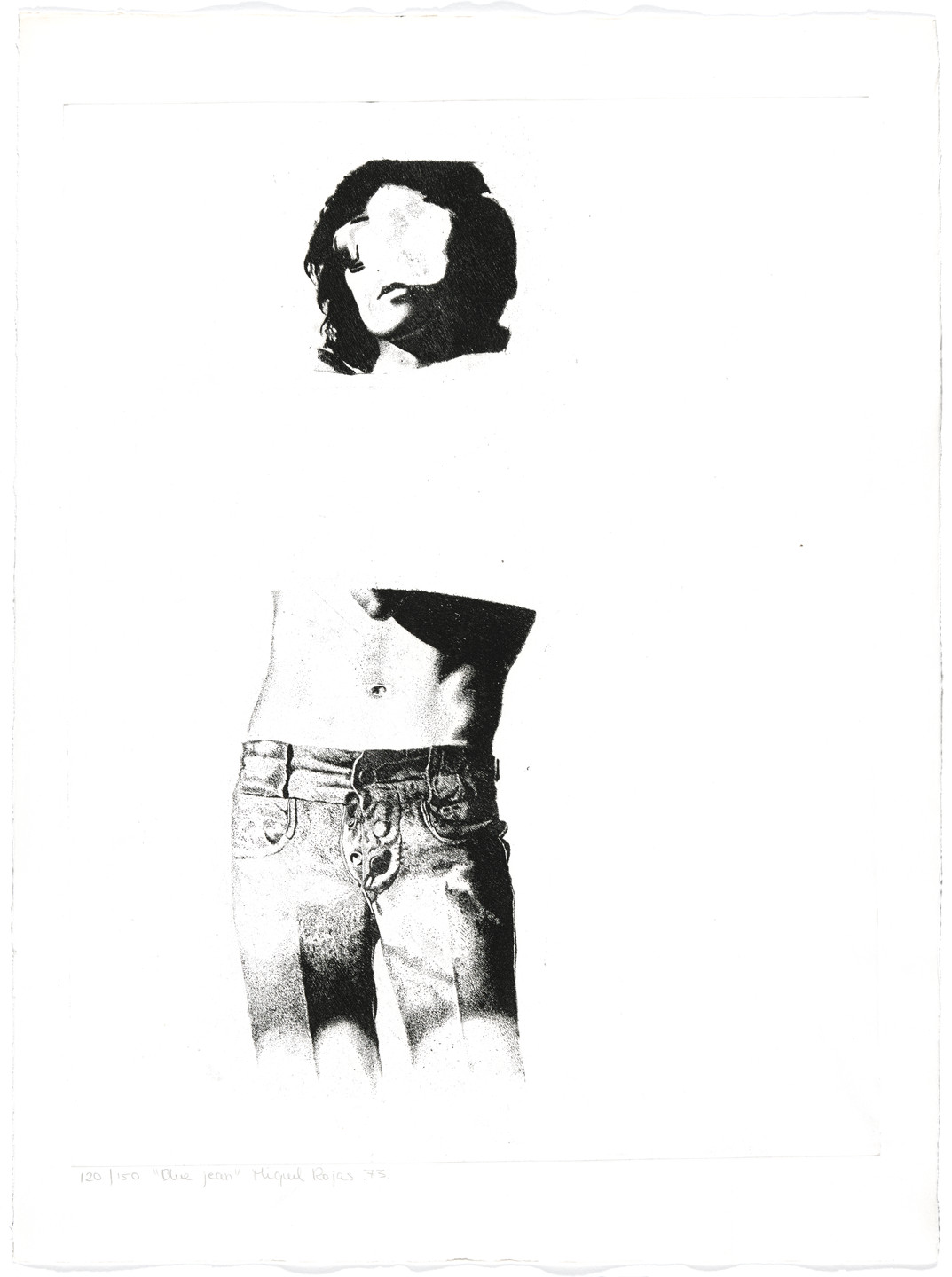 Miguel Angel Rojas. Blue Jean from AGPA 73: Pan American Graphic Arts (AGPA 73: Artes gráficas panamericanas). 1973