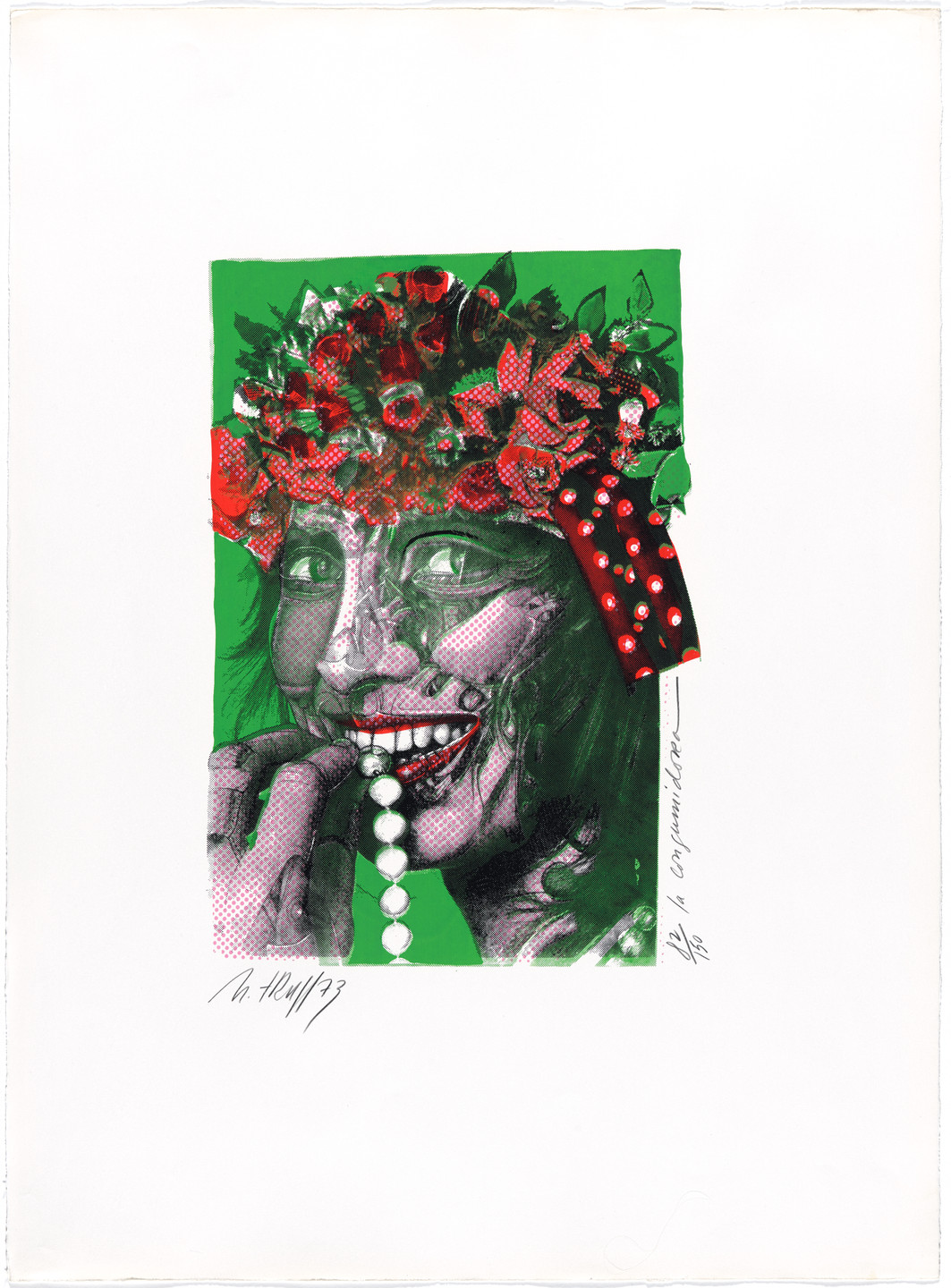 Ned Truss. The Consumer (La Consumidora) from AGPA 73: Pan American Graphic Arts (AGPA 73: Artes gráficas panamericanas). 1973