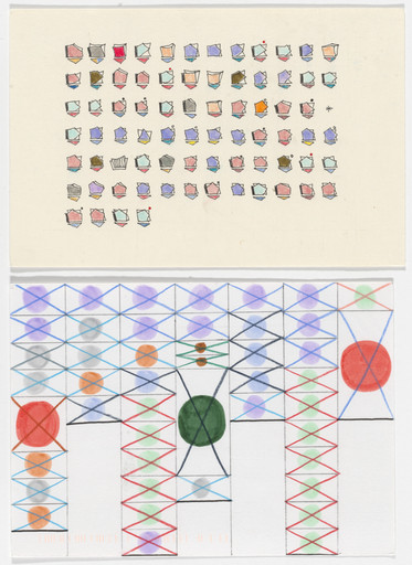 Giorgia Lupi, Stefanie Posavec. Dear Data: Week 52 (Goodbye / A Week of Goodbyes). 2015