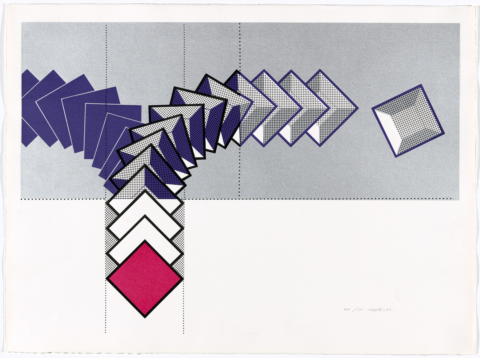 Yutaka Toyota. Negative Space (Espacio negativo) from AGPA 73: Pan American Graphic Arts (AGPA 73: Artes gráficas panamericanas). 1973
