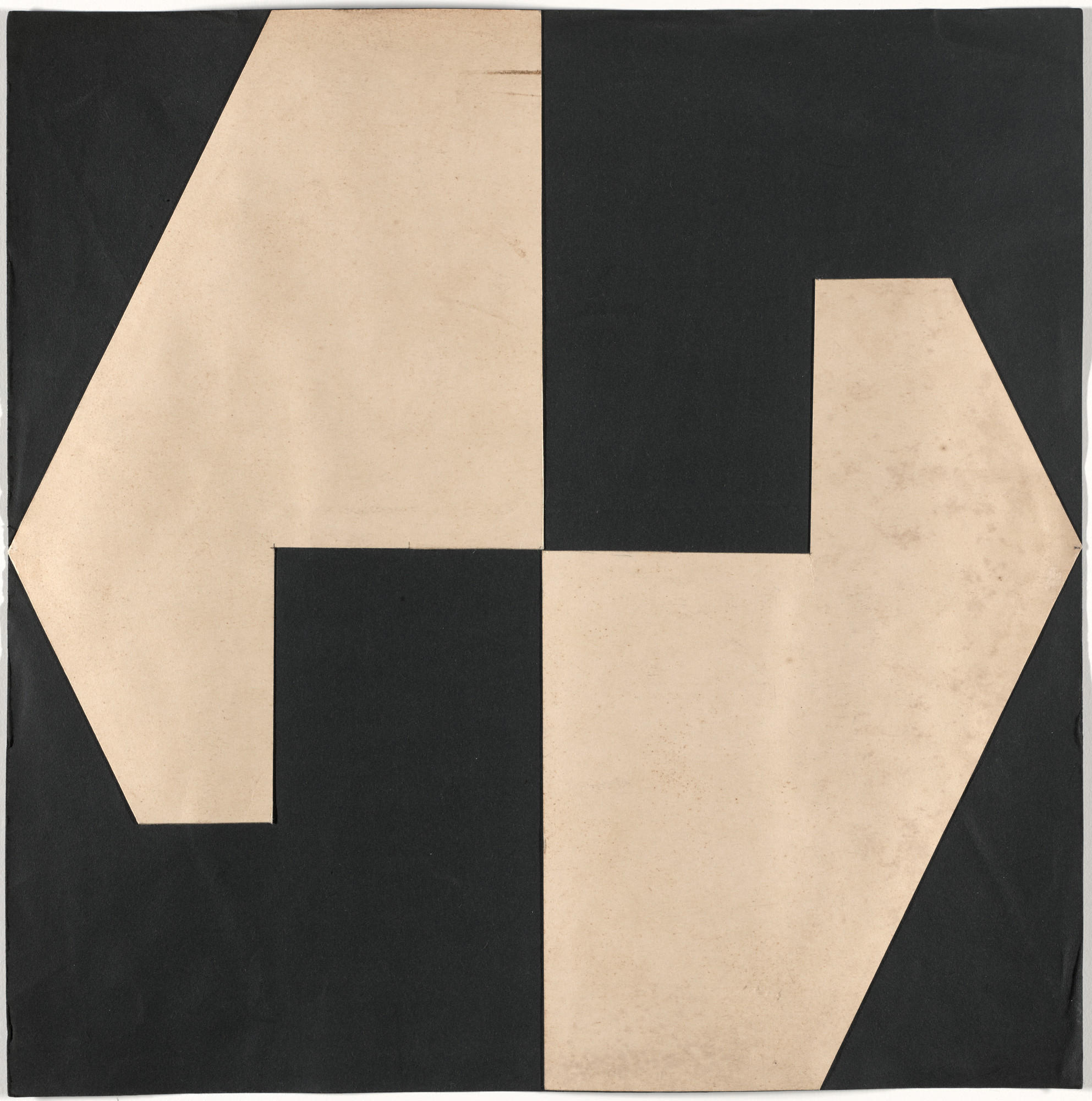 Lygia Clark. Study for Planes in Modulated Surface (Planos em