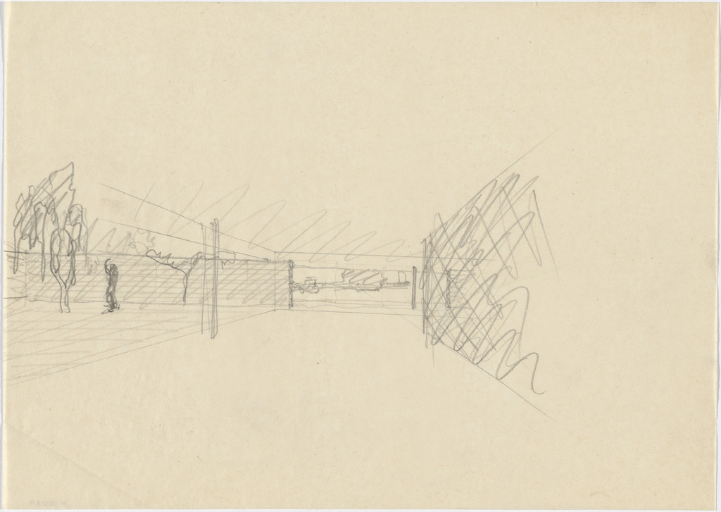 Ulrich Lange House Project, Krefeld, Germany (Perspective sketch)