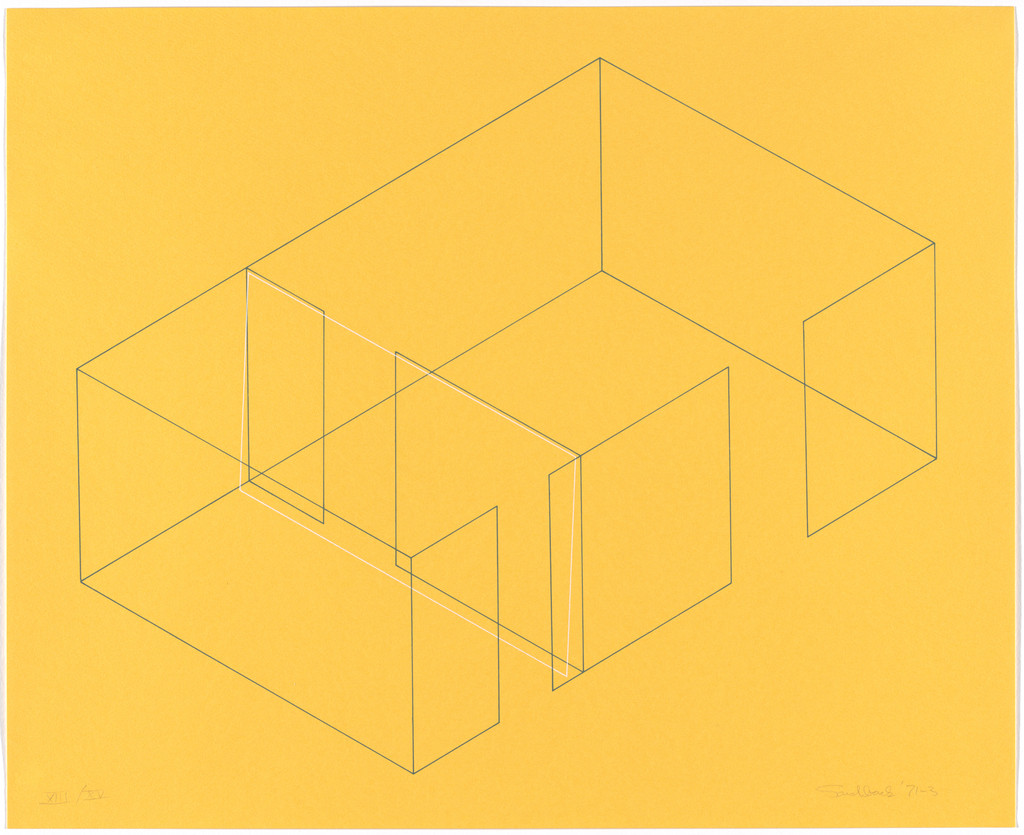 Untitled from Eight Variations for Heiner Friedrich Gallery (Acht Variationen für die Galerie Heiner Friedrich), Fred Sandback, 1971–73