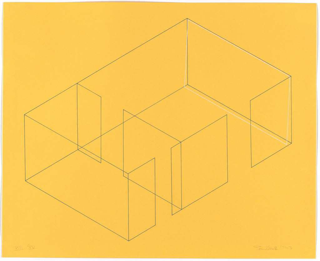 Untitled from Eight Variations for Heiner Friedrich Gallery (Acht Variationen für die Galerie Heiner Friedrich), Fred Sandback, 1971–73