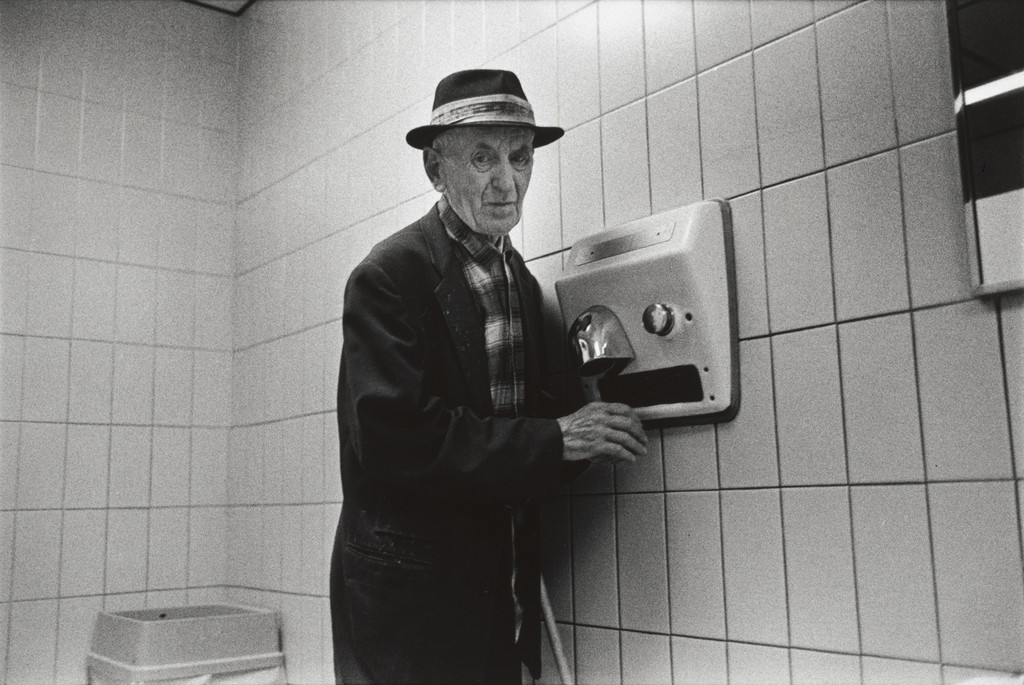 Man Drying Hands, Mark Cohen, 1974