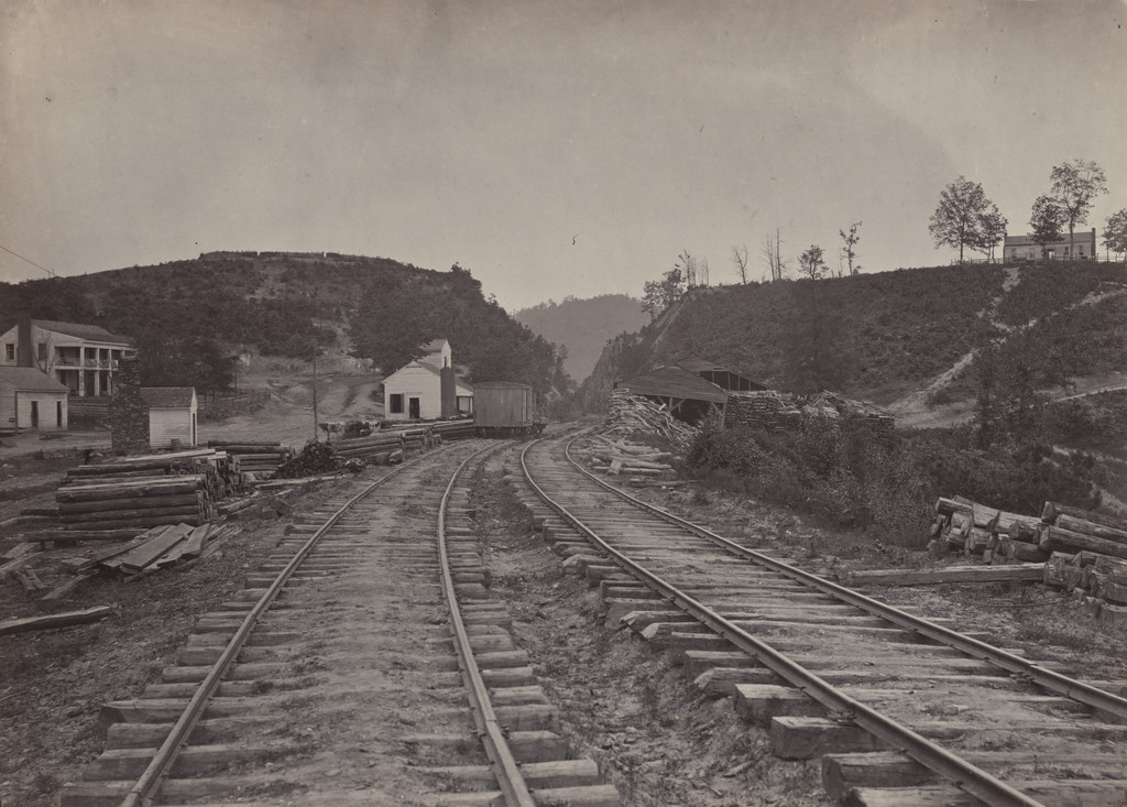 The Allatoona Pass, looking North from the album Photographic Views of Sherman's Campaign