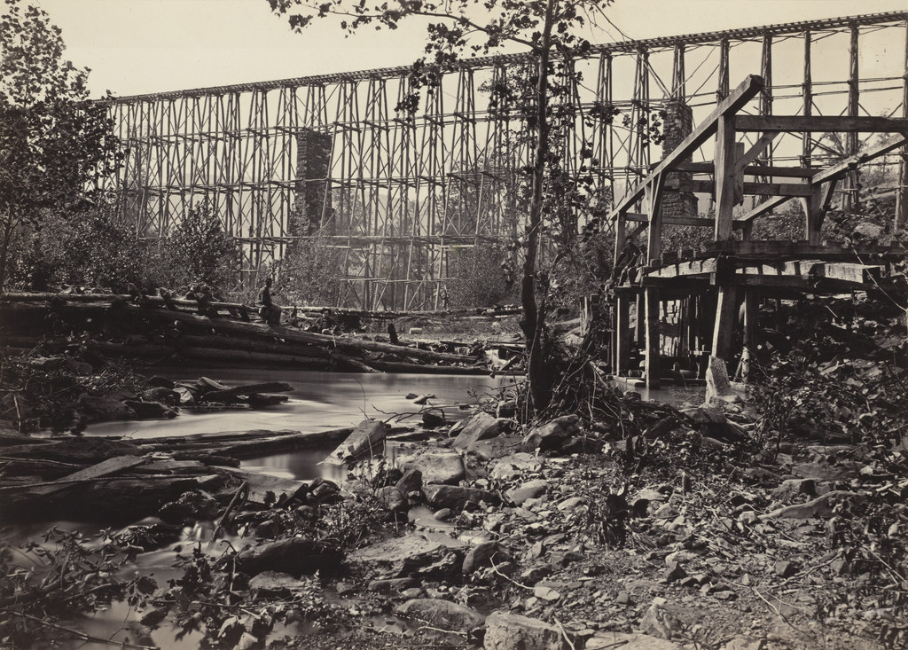 Trestle Bridge, at Whiteside from the album Photographic Views of Sherman's Campaign