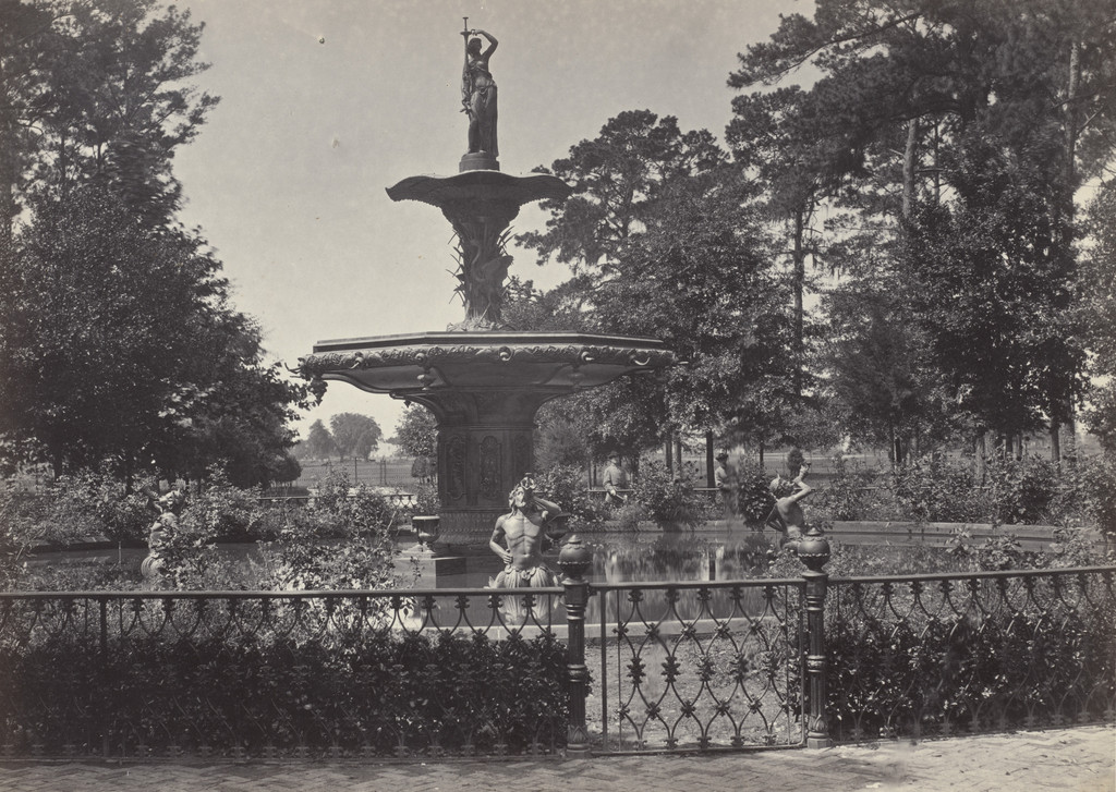 Fountain and Park, Savannah from the album Photographic Views of Sherman's Campaign