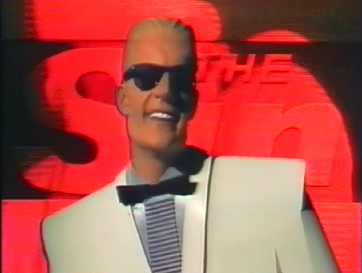 Rocky Morton, Annabel Jankel, George Stone, Matt Frewer. The Max Headroom Show: series 1, episode 13. 1985