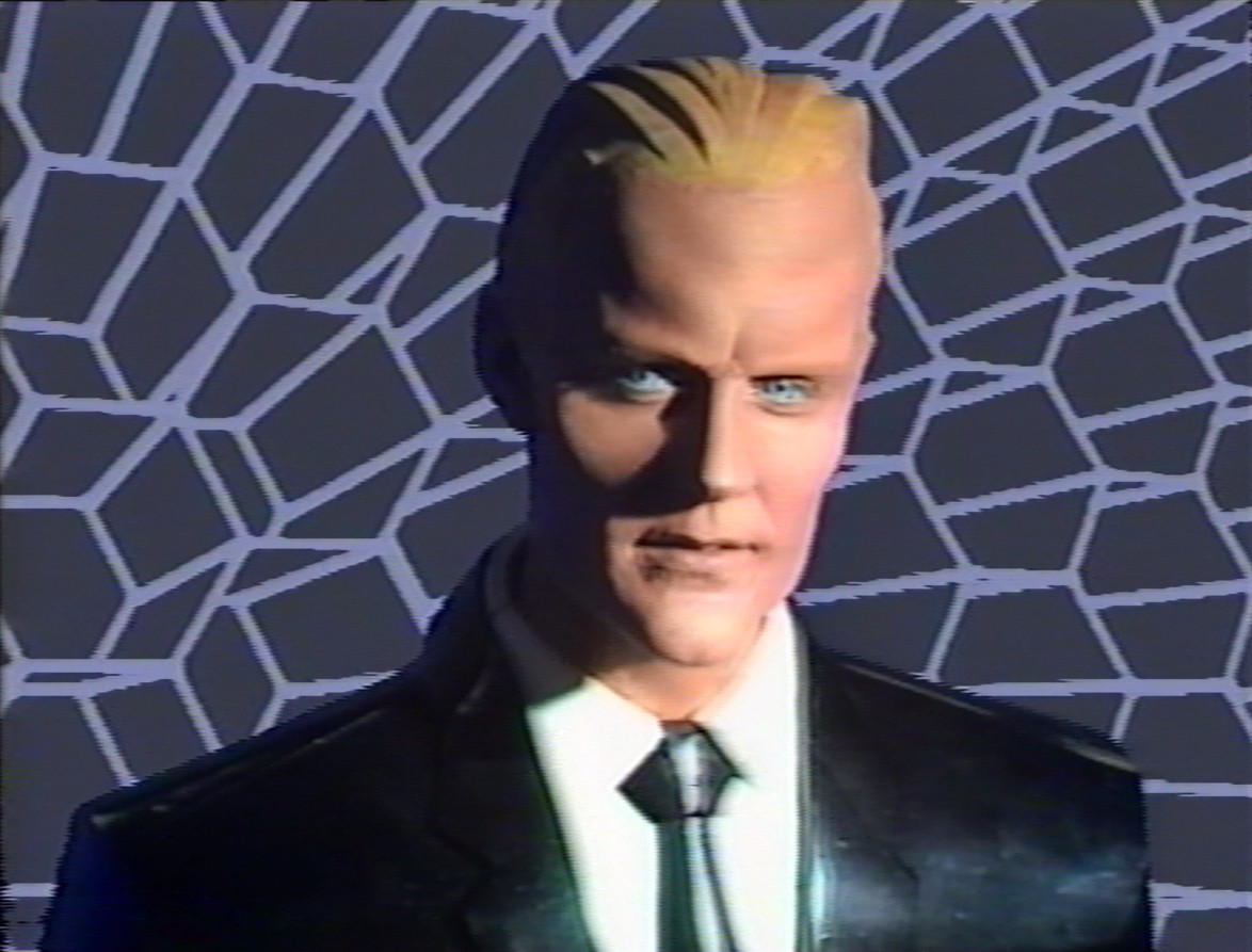 Rocky Morton, Annabel Jankel, George Stone, Matt Frewer. The Max Headroom Show: series 1, episode 2. 1985