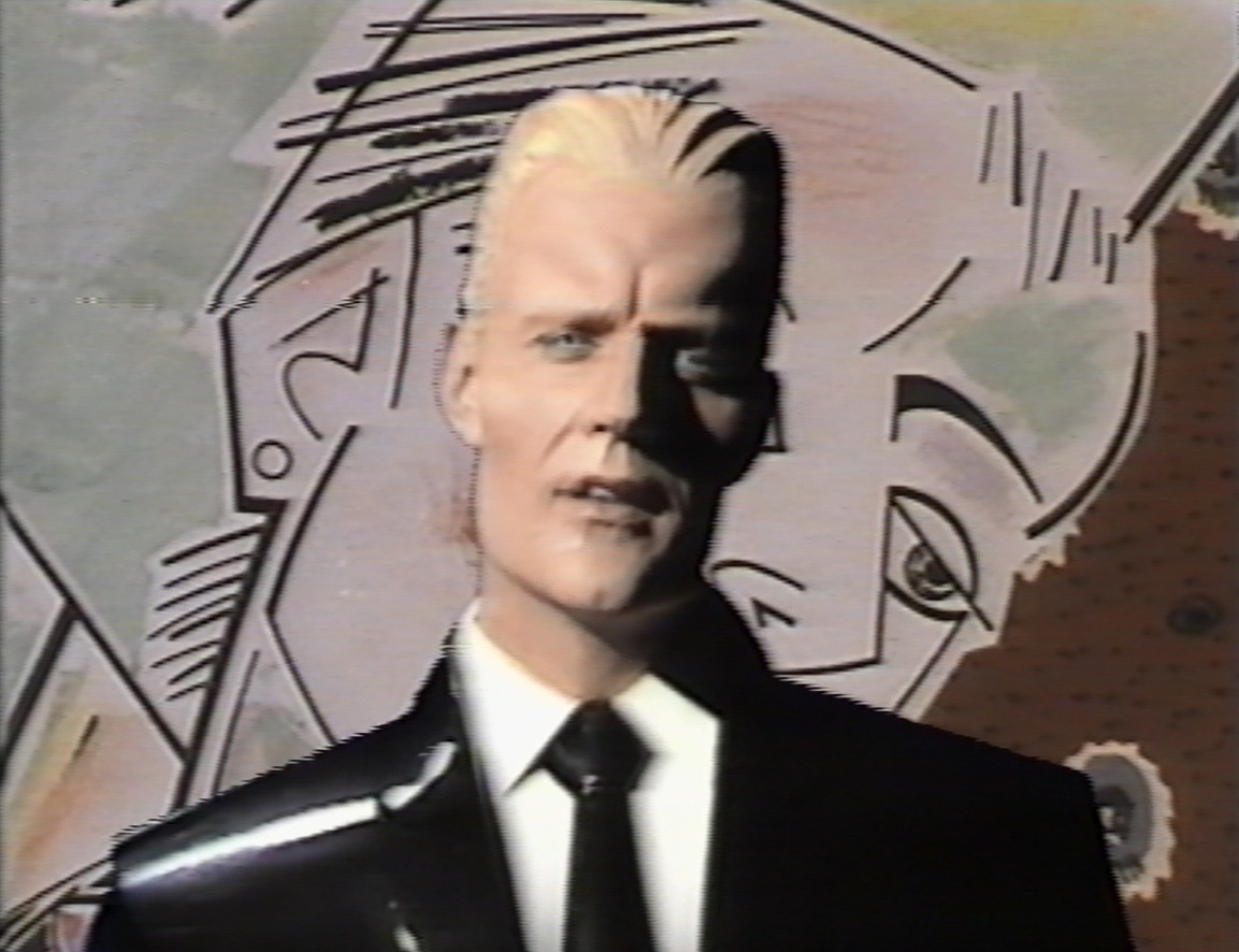 Rocky Morton, Annabel Jankel, George Stone, Matt Frewer. The Max Headroom Show: series 1, episode 4. 1985